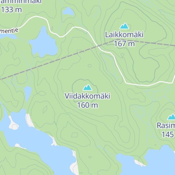 Map of Viidakkomäki