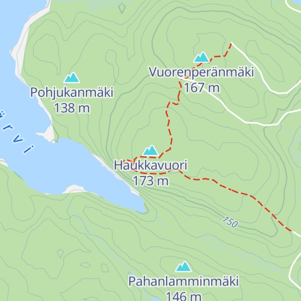 Map of Haukkavuori