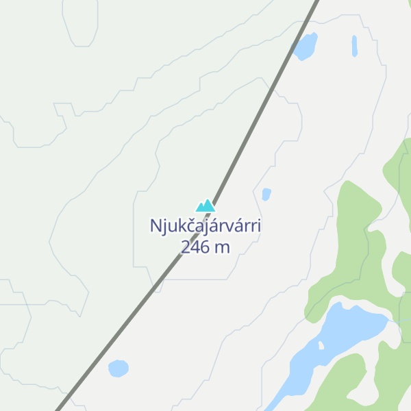 Map of Njukčajárvárri