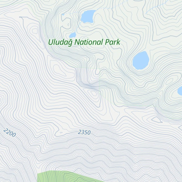 Map of Uludağ