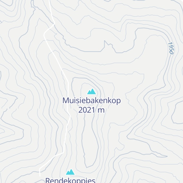 Map of Muisiebakenkop