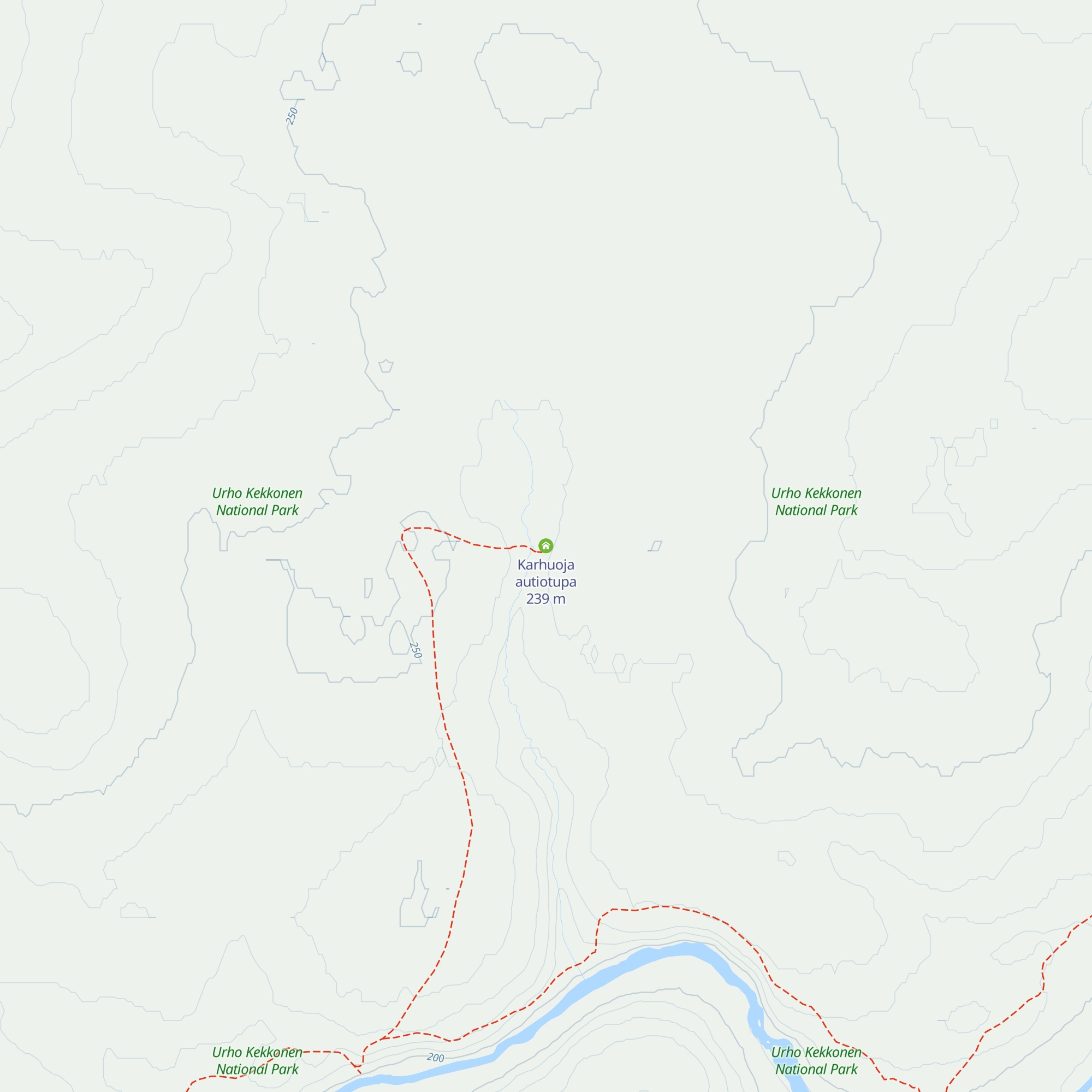 Karhuoja autiotupa map