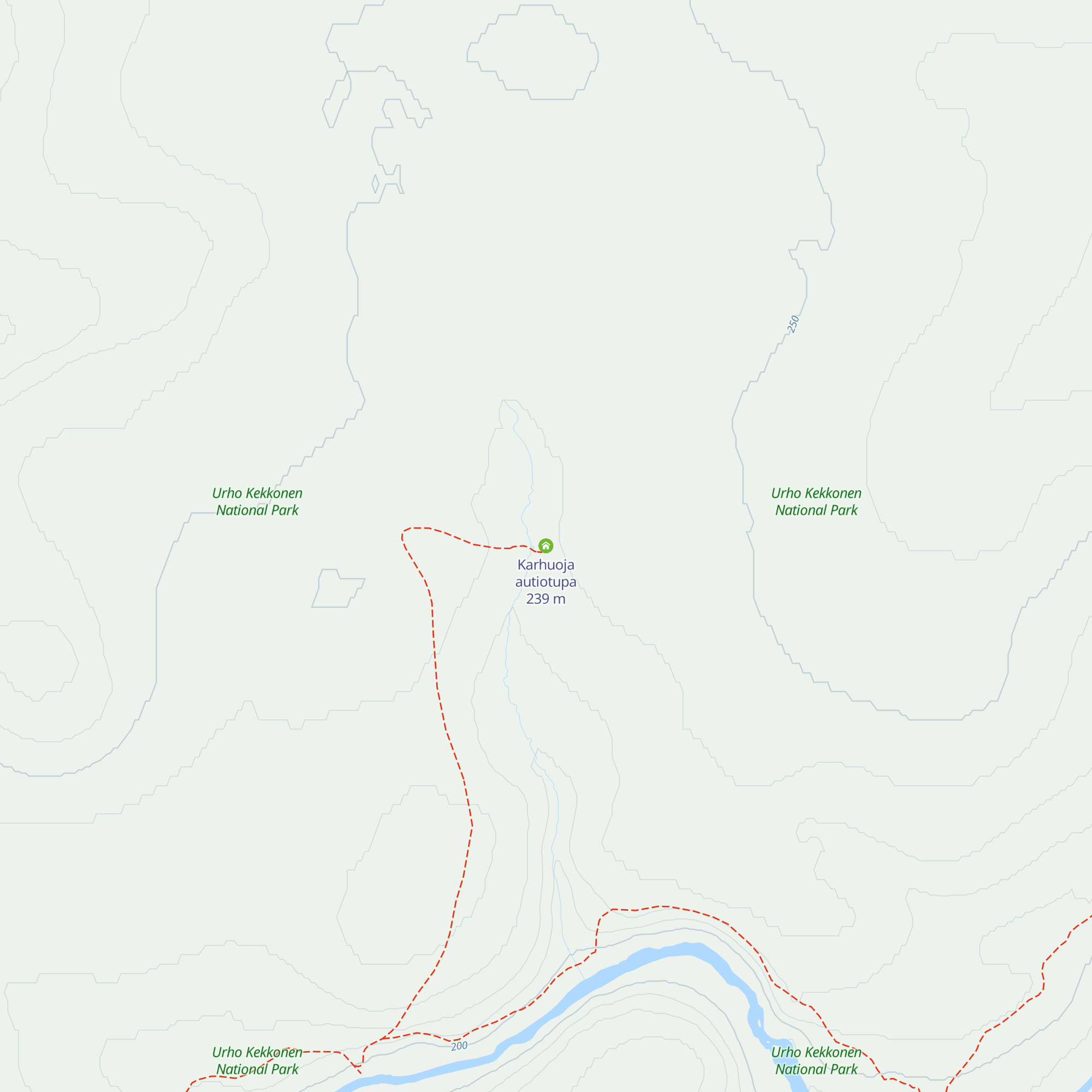 Karhuoja autiotupa map