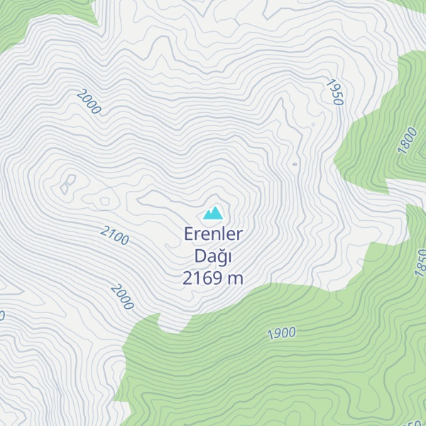 Map of Erenler Dağı