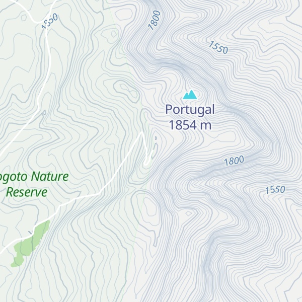 Map of Spanje Peak