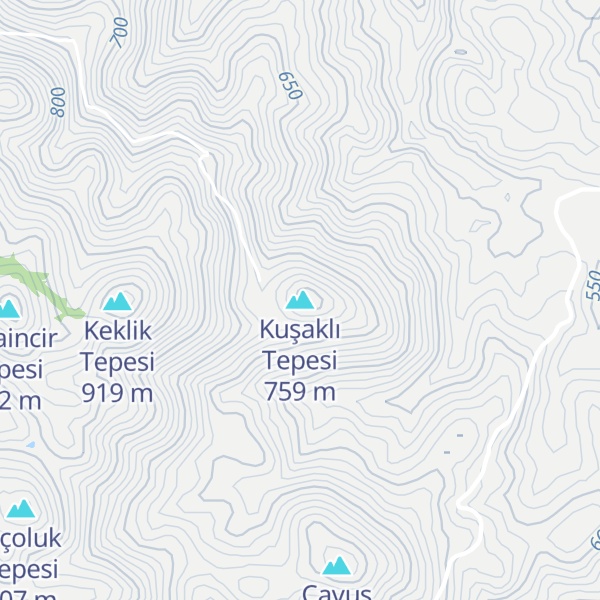 Map of Kuşaklı Tepesi