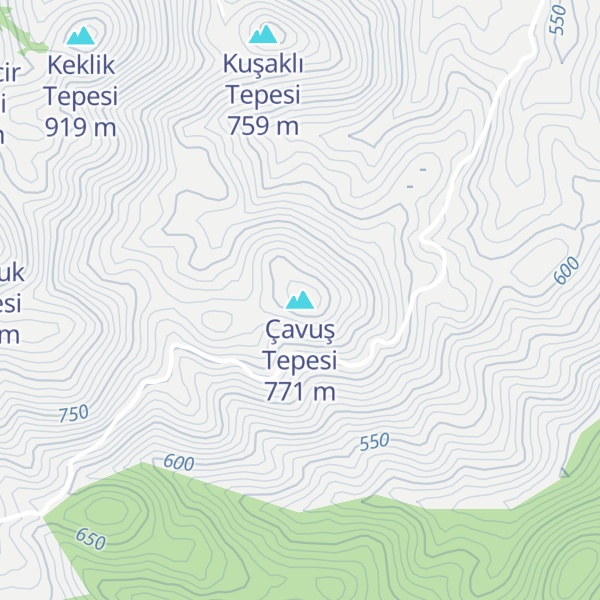 Map of Çavuş Tepesi