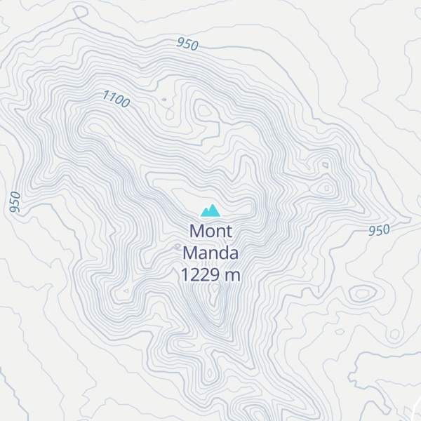 Map of Mont Manda