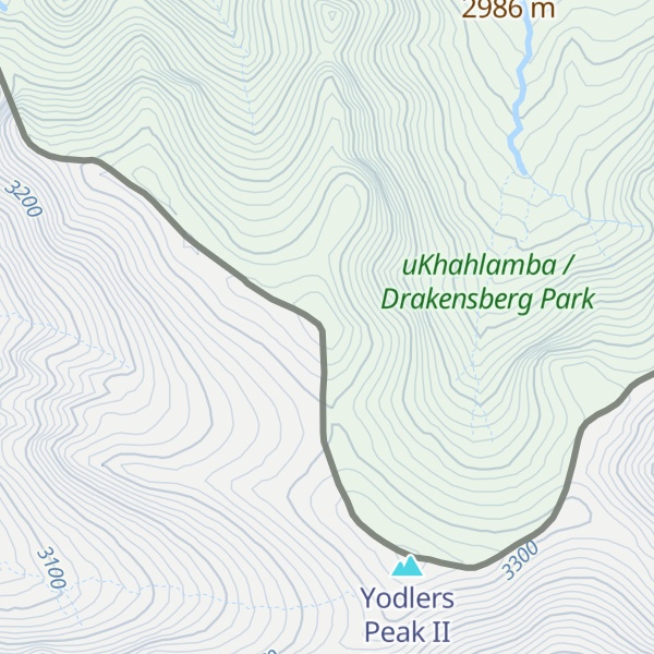 Map of Yodlers Peak I