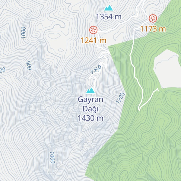 Map of Gayran Dağı