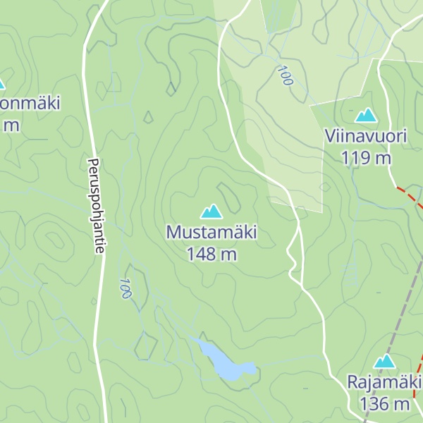 Map of Mustamäki