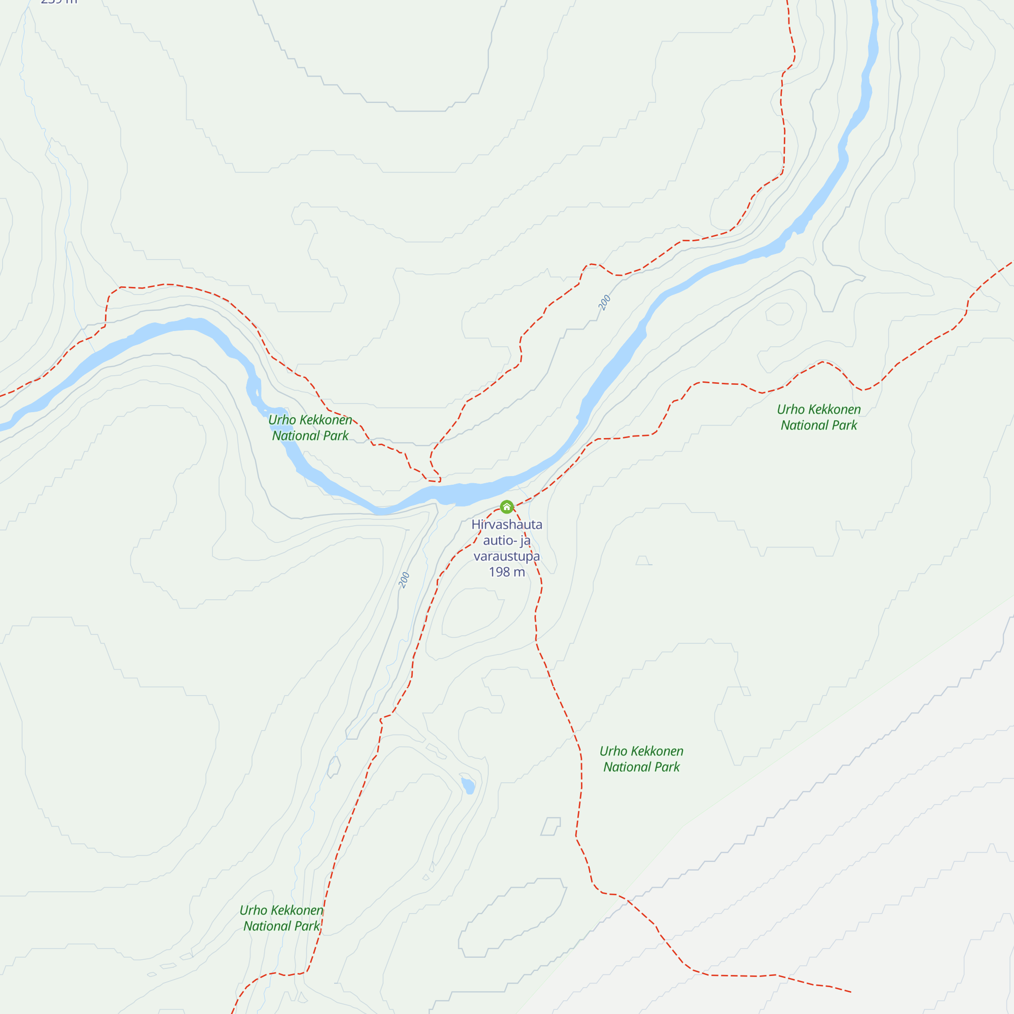 Hirvashauta autio- ja varaustupa map