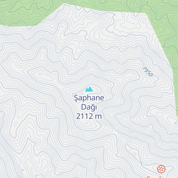 Map of Şaphane Dağı