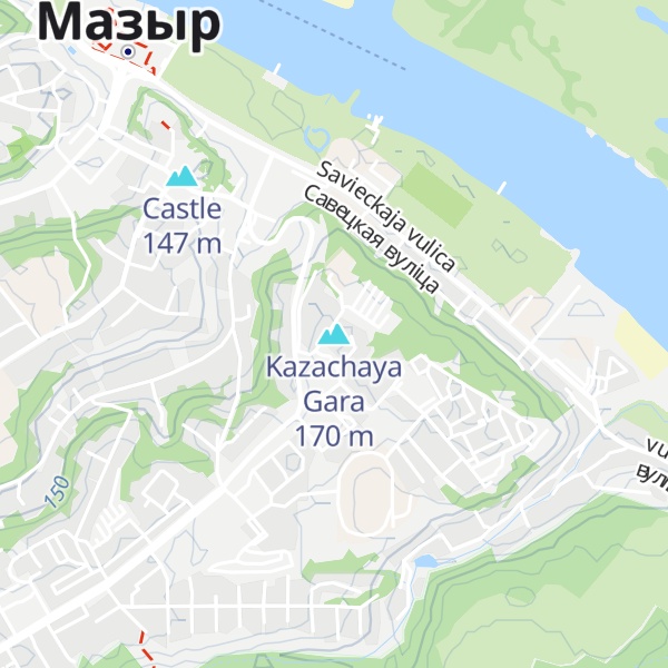 Map of Kazachaya Gara