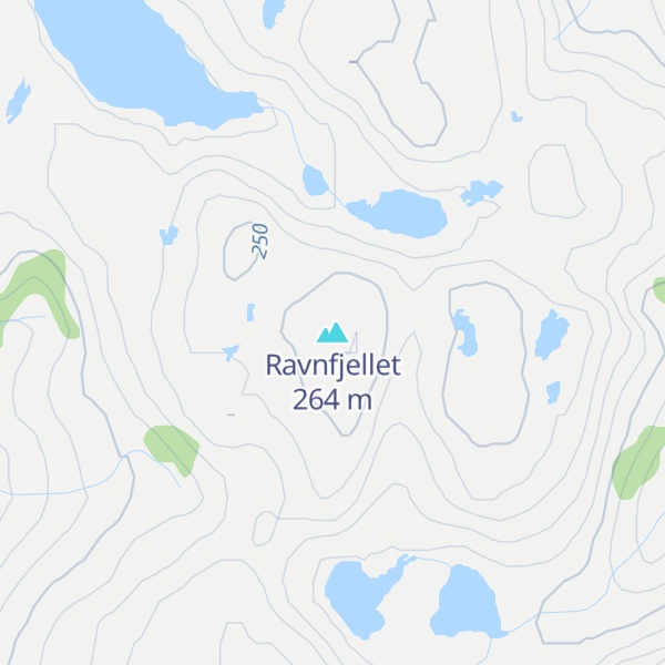 Map of Ravnfjellet