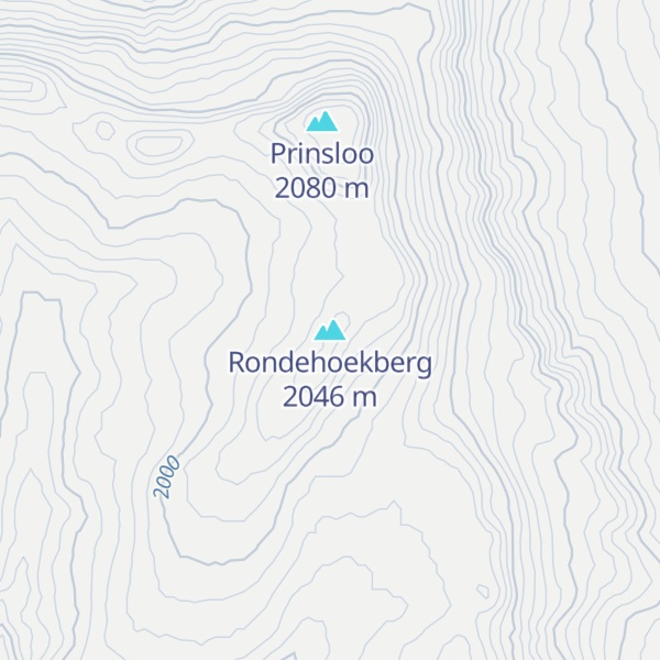 Map of Rondehoekberg