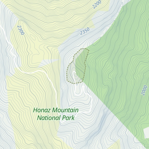 Map of Mount Honaz