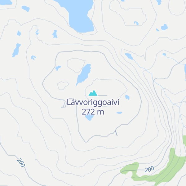 Map of Lávvoriggoaivi
