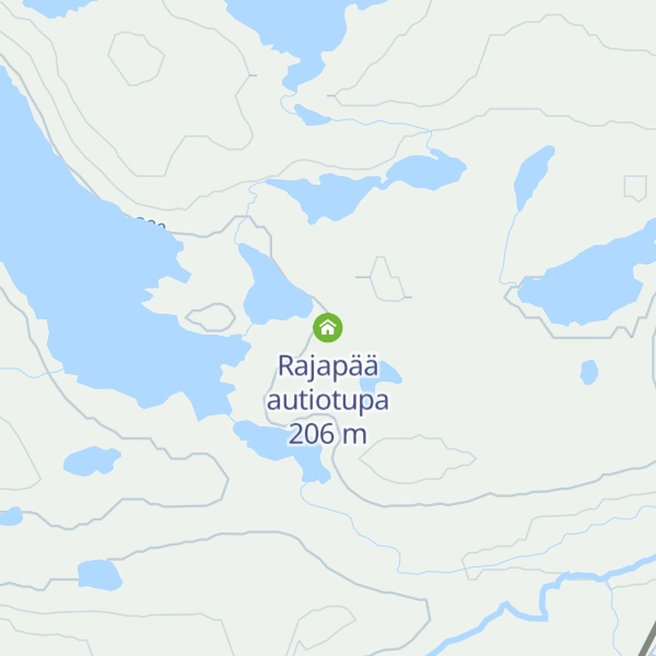 Map of Rajapää autiotupa