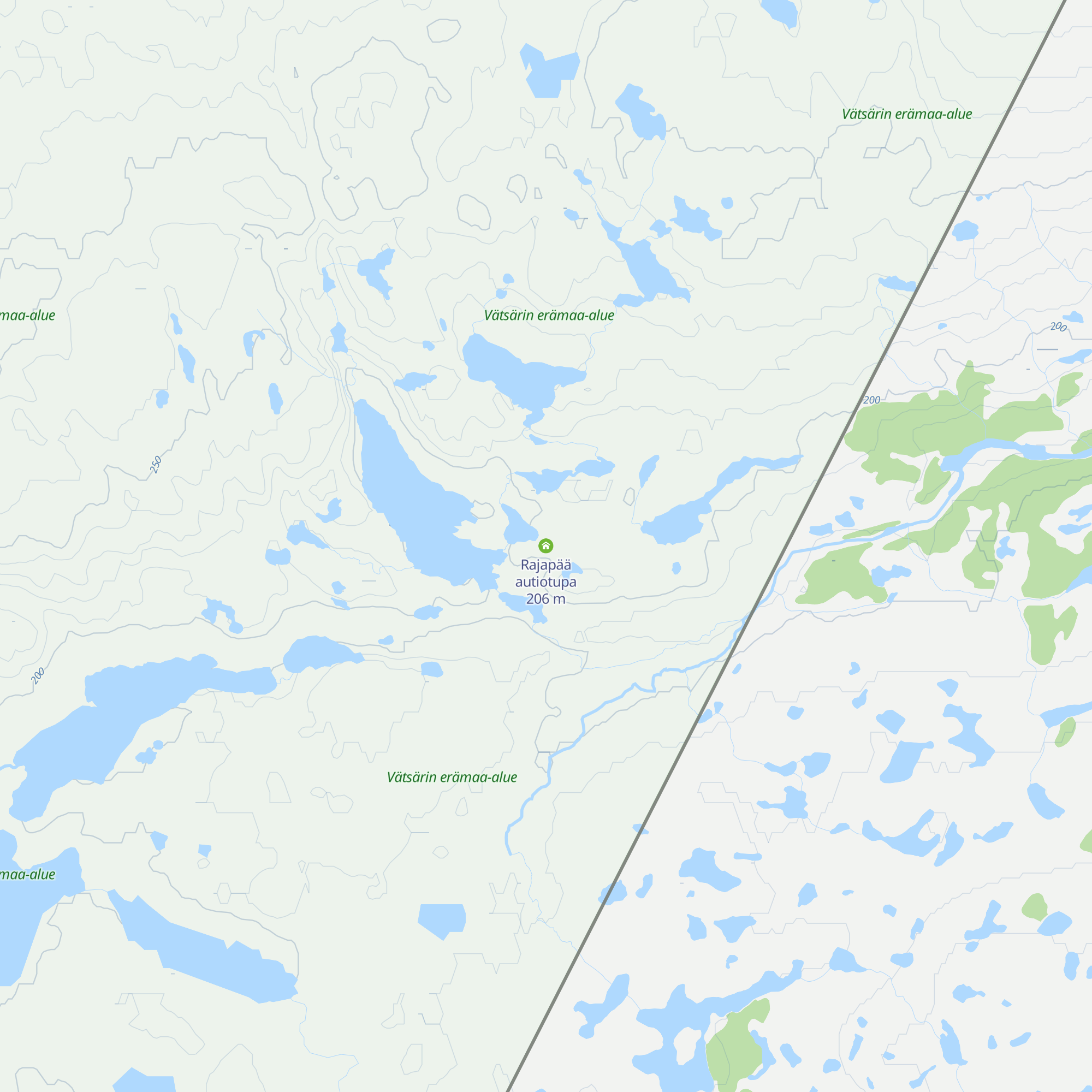 Rajapää autiotupa map