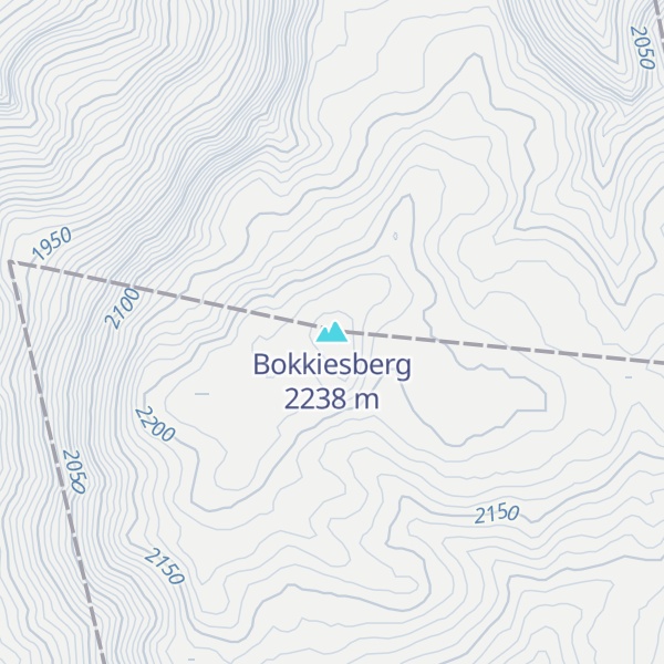 Map of Bokkiesberg