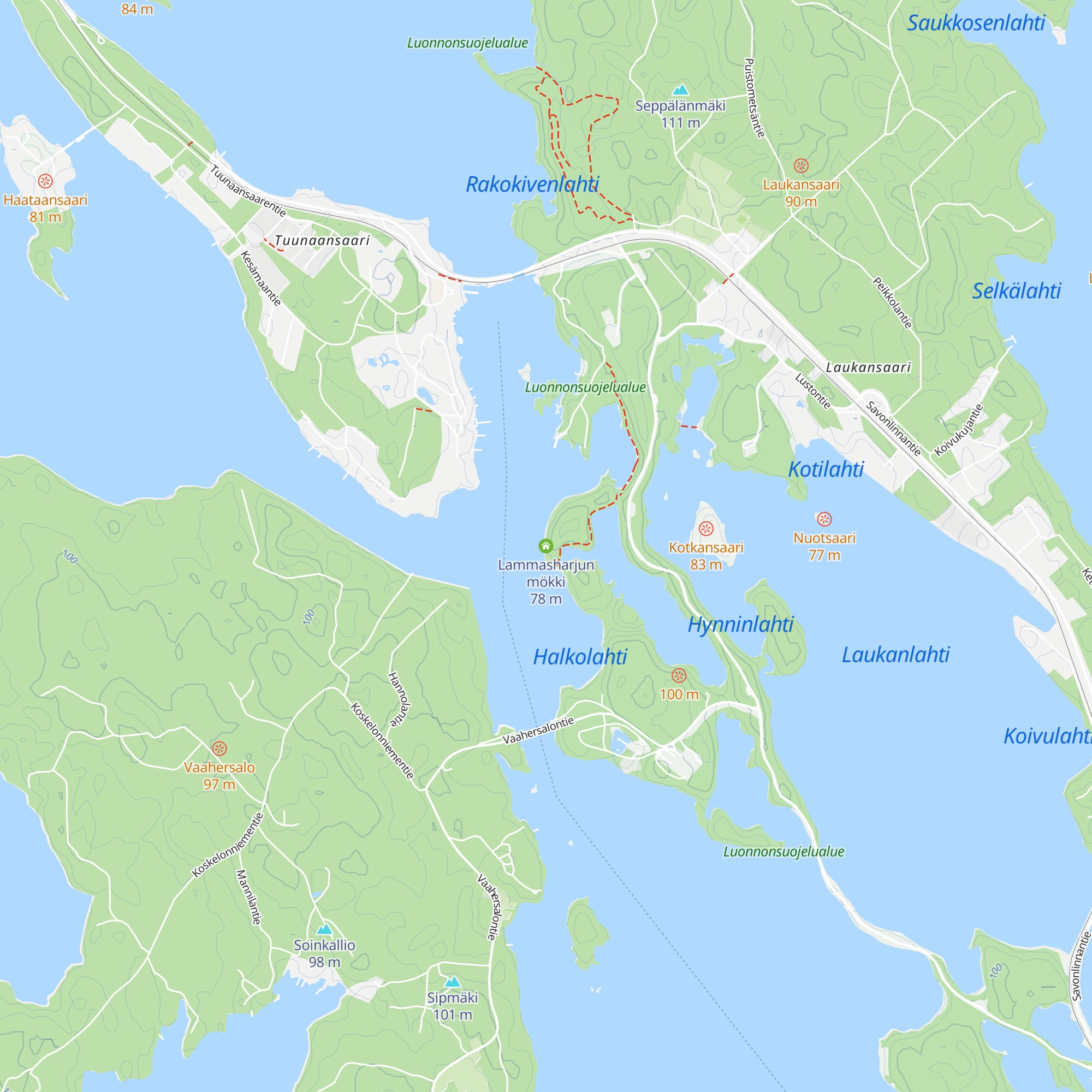 Lammasharjun mökki map