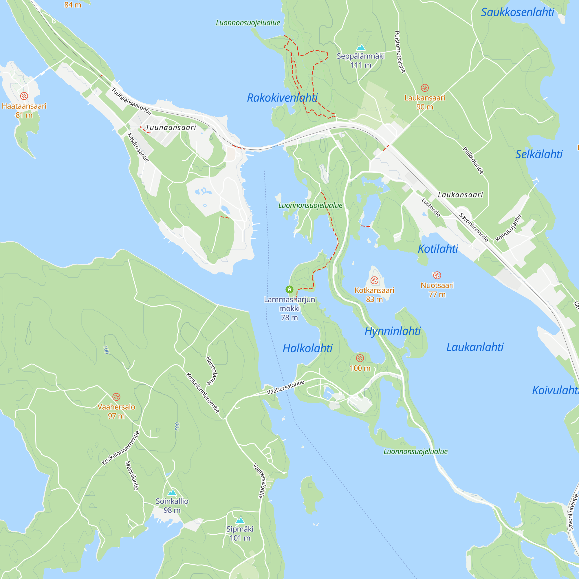 Lammasharjun mökki map