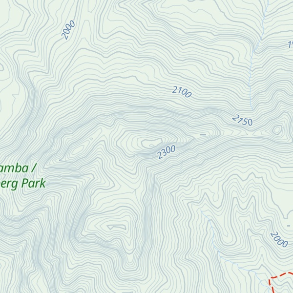 Map of Little Bamboo Mt.