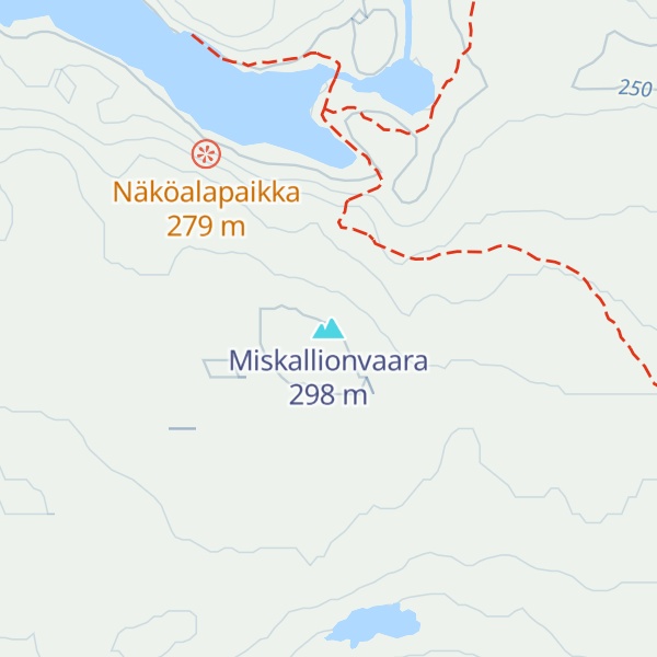 Map of Miskallionvaara