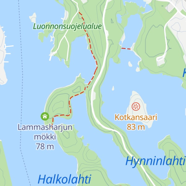 Map of Runebergin kumpu