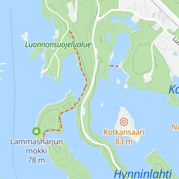 Map of Nervanderin kumpu