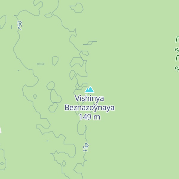 Map of Vishinya Beznazoўnaya
