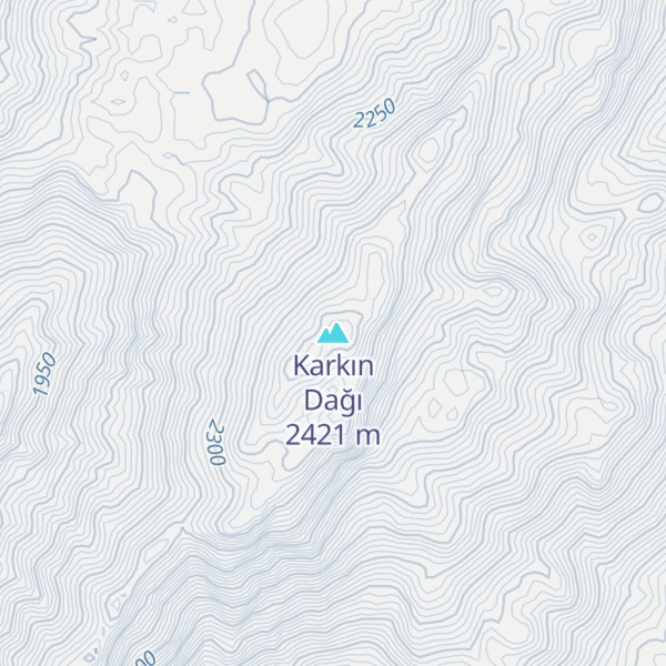 Map of Karkın Dağı
