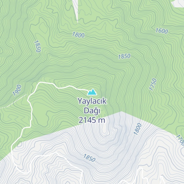 Map of Yaylacık Dağı