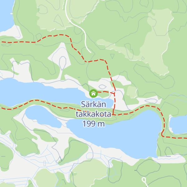 Map of Särkän takkakota