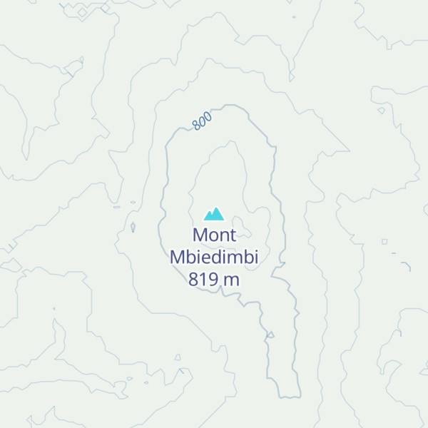 Map of Mont Mbiedimbi