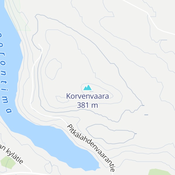 Map of Korvenvaara