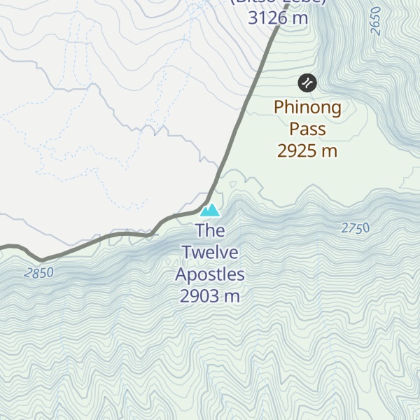 Map of The Twelve Apostles