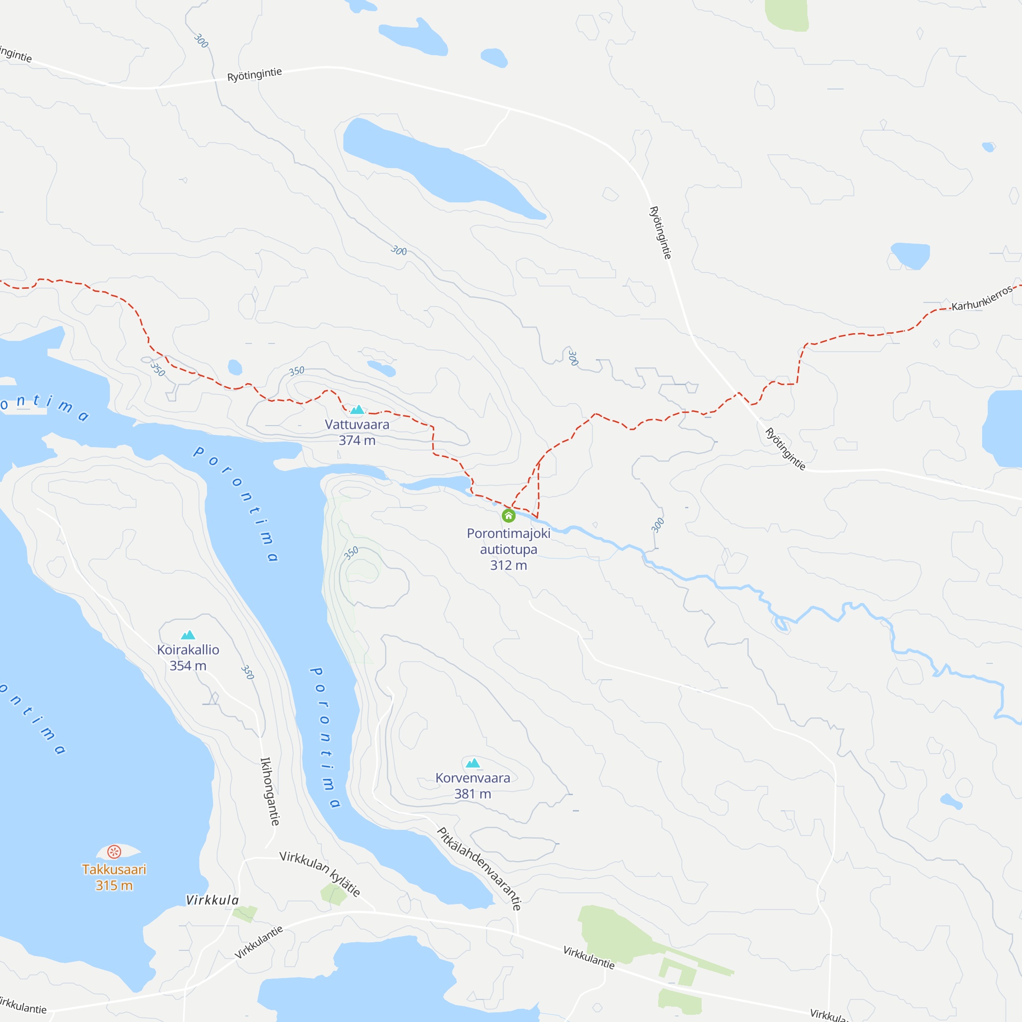 Porontimajoki myllytupa map