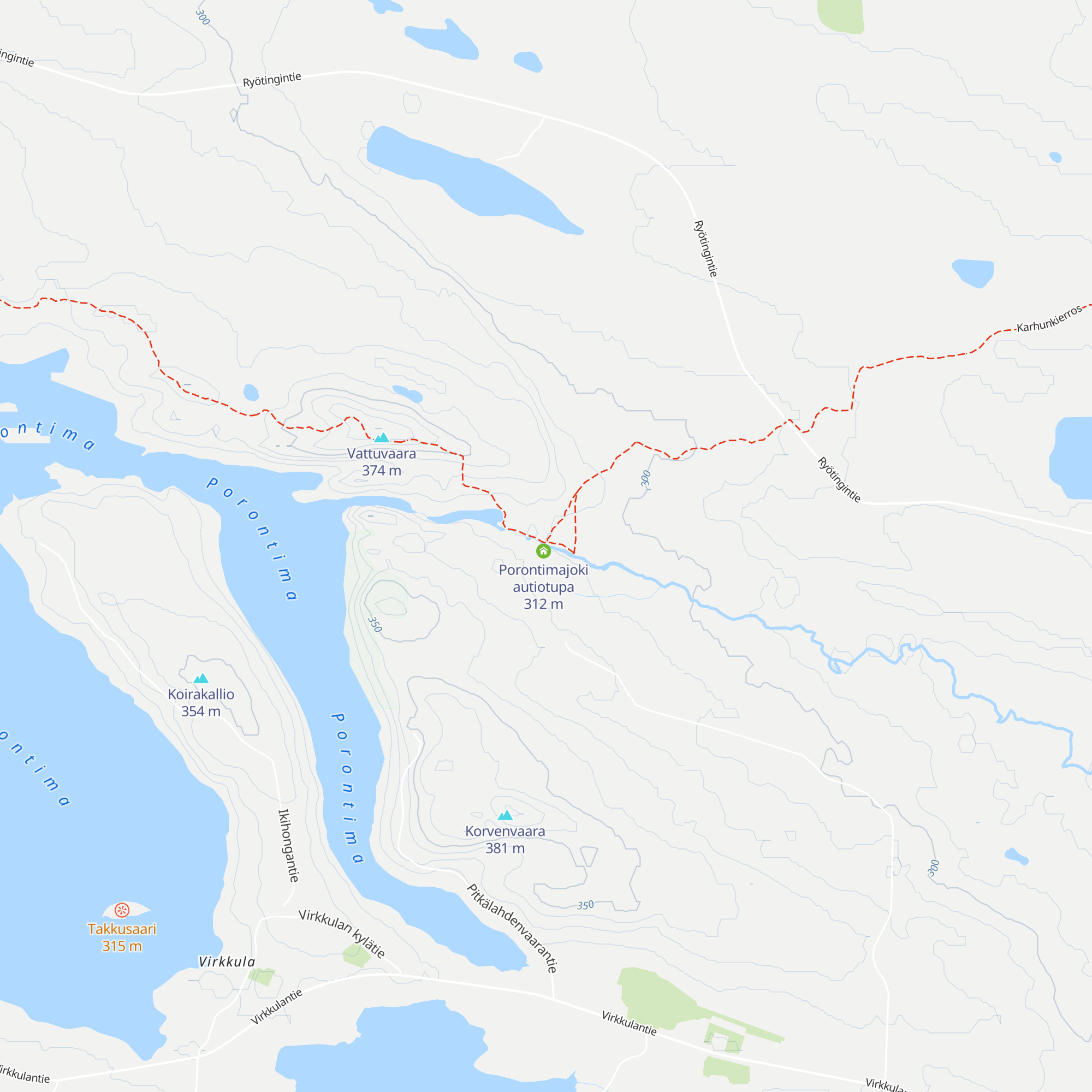Porontimajoki myllytupa map