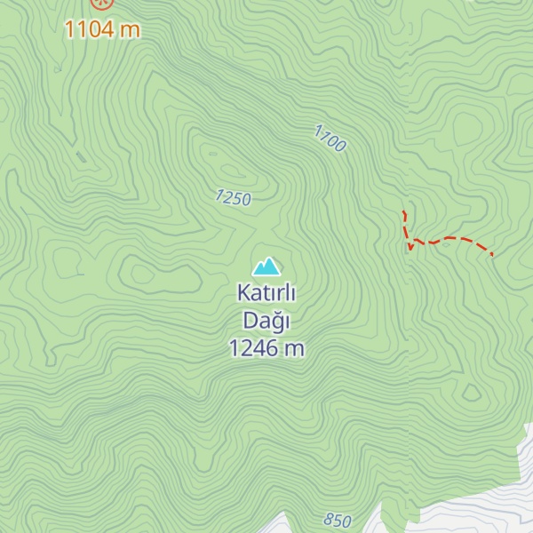 Map of Katırlı Dağı