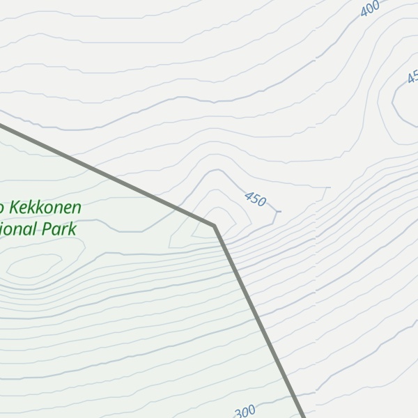 Map of Korvatunturi