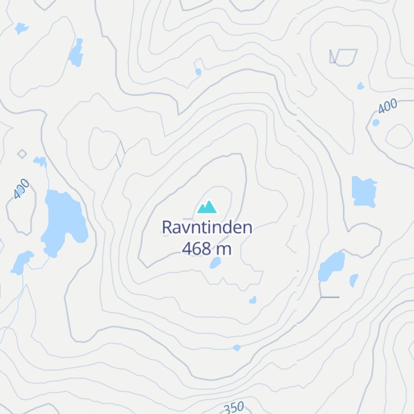 Map of Ravntinden