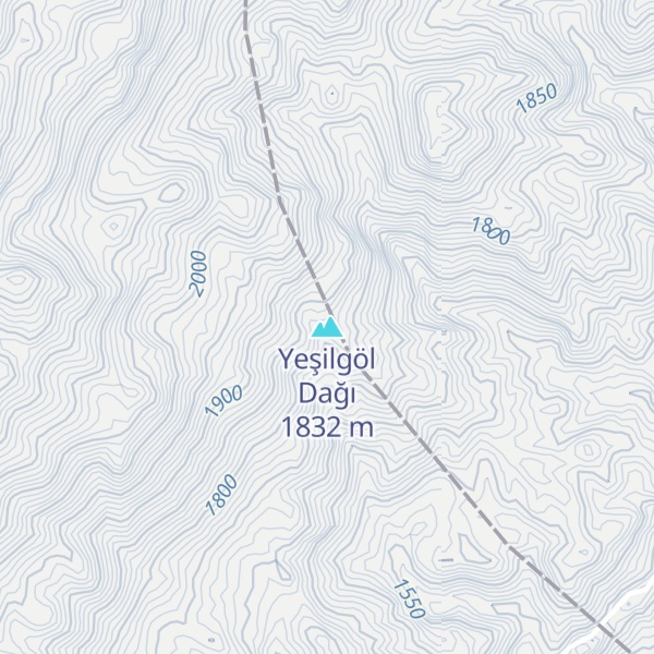 Map of Yeşilgöl Dağı