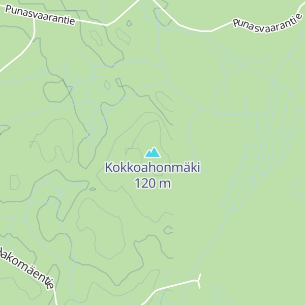 Map of Kokkoahonmäki
