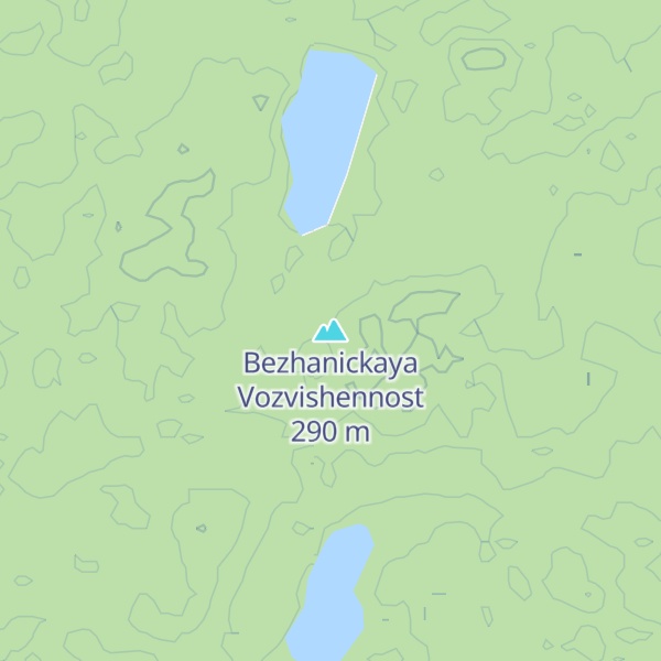 Map of Bezhanickaya Vozvishennost