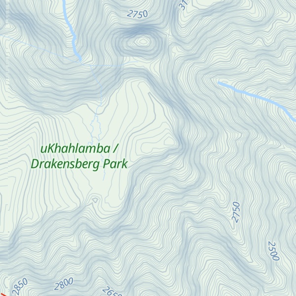 Map of Champagne Castle Buttress