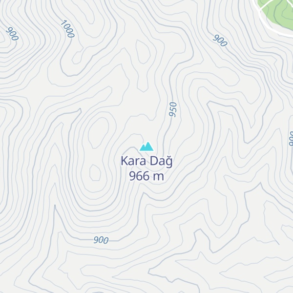 Map of Kara Dağ