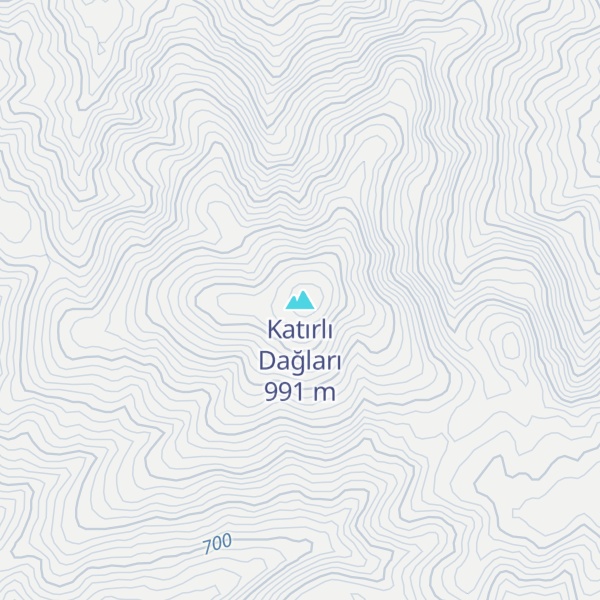 Map of Katırlı Dağları