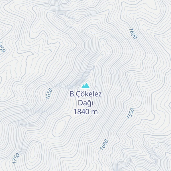 Map of B.Çökelez Dağı